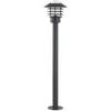 Image de Lindby Luminaire extérieur Belmiro à intensité variable (Moderne) en Noir Métal (1 lampe,à E27), Borne lumineuse luminaire pour socle