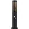 Image de Lindby Luminaire extérieur Statius (Moderne) en Noir Métal (1 lampe,à E27), Borne lumineuse luminaire pour socle