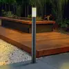 Image de Lindby, borne lumineuse Statius, anthracite/opale, fer, 100 cm