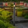Image de Bornes lumineuses Lindby Statius, anthracite/transparent, fer, 100 cm