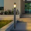 Image de Bornes lumineuses Lindby Statius, anthracite, fer, 100 cm, capteur
