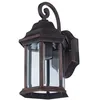 Image de Lindby Applique extérieure Daaje à intensité variable (Modern, Industriel) en Marron Aluminium (1 lampe,à E27) pour mur extérieur/façade de maison terrasse und balcon
