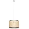 Image de Lindby Suspension Yaelle à intensité variable (Scandinave) en Marron Bois e. a. pour Salon & Salle manger (1 lampe,à E27), Luminaire Lampe Plafond Plafonnier