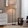 Image de Lindby lampe sur pied Yaelle, 146 cm de haut, rotin, noir, E27