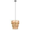 Image de Lindby Suspension Elvoria à intensité variable (Traditionnel) en Marron e. a. pour Salon & Salle manger (1 lampe,à E27), Luminaire Lampe Plafond Plafonnier Suspendue