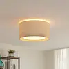 Image de Plafonnier Soula de Lindby, Ø 40 cm, beige, plastique, E27