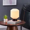 Image de Lindby lampe à poser Cagla, blanc, verre, hauteur 25 cm, E27
