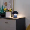 Image de Lindby lampe de table LED rechargeable Nevijo, bleu, Ø18cm, USB, variateur