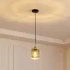 Image de Lucande suspension Sterzy, Ø 15 cm, gris, verre, E27