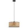 Image de Lindby Suspension Otso à intensité variable (Traditionnel) en Marron Bois e. a. pour Salon & Salle manger (1 lampe,à E27), Luminaire Lampe Plafond Plafonnier