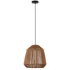 Image de Lindby Suspension Otso à intensité variable (Traditionnel) en Marron Bois e. a. pour Salon & Salle manger (1 lampe,à E27), Luminaire Lampe Plafond Plafonnier