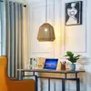 Image de Suspension Lindby Otso, 40 cm de haut, bambou, E27