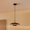Image de Suspension LED Lindby Tiama, métal, noir/or, Ø 40 cm