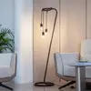 Image de Lampe sur pied Elira de Lindby, noire, en métal, hauteur 150 cm, E27
