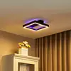 Image de Lucande Smart Plafonnier LED Tjado, 30 cm, noir, RGBW