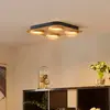 Image de Lindby spot LED Joren, bois, 38 x 38 cm, 4 lampes à 4 lampes, 3.000 K
