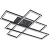 Image de Lucande LED Plafonnier Tjado à intensité variable (Moderne) en Noir Métal e. a. pour Salon & Salle manger (à 3 lampes,), Eclairage Lampe Luminaire Plafond Eclerage