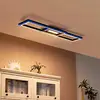Image de Lucande Smart Plafonnier LED Tjado 115 cm noir RVB CCT