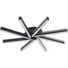 Image de Lucande LED Tjado à intensité variable (Moderne) en Noir Métal e. a. pour Salon & Salle manger (à 8 lampes,)