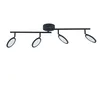Image de Lindby LED Plafonnier Manel à intensité variable (Moderne) en Noir Métal e. a. pour Salon & Salle manger (à 4 lampes,), Luminaire Plafonnier, Lampe Plafond, Eclerage Eclairage Interieur