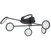 Image de Lindby LED Plafonnier Manel à intensité variable (Moderne) en Noir Métal e. a. pour Salon & Salle manger (à 6 lampes,), Eclairage Lampe Luminaire Plafond Eclerage