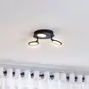 Image de Lindby Plafonnier LED Manel, noir, fer, Ø 22 cm