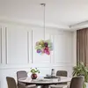 Image de Suspension Lucande Diborah, Ø 50 cm, multicolore, verre, G9