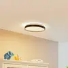 Image de Lindby Smart Plafonnier LED Mirren noir métal CCT Tuya