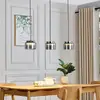 Image de Lucande Diano suspension, gris fumé, à 3 lampes