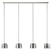 Image de Lucande Suspension Diano (Moderne) en Gris Verre e. a. pour Salon & Salle à manger (à 4 lampes, GX53) Luminaire Lampe Plafond Plafonnier Suspendue