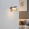 Image de Lucande Diano applique murale, ambre, fer, verre