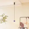 Image de Lucande suspension LED Plarion, bleu, aluminium, Ø 9 cm