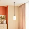 Image de Lucande suspension Lirien, noir, verre, Ø 20 cm