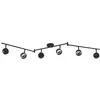 Image de Lindby Spot Jyla à intensité variable (Moderne) en Noir Métal e. a. pour Bureau (à 6 lampes, GX53) Lampe encastrable plafonnier applique