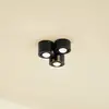 Image de Downlight Lindby Jyla, à 3 lampes, noir mat, GX53