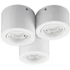 Image de Lindby Plafonnier Jyla à intensité variable (Moderne) en Blanc Métal e. a. pour Salon & Salle manger (à 3 lampes, GX53) Luminaire Lampe Plafond Eclerage Eclairage Interieur