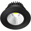 Image de Arcchio LED Spot encastrable haute tension Zarik à intensité variable (Moderne) en Noir Aluminium e. a. pour Salon & Salle manger (1 lampe,à), Projecteur lampe plafonnier applique