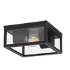 Image de Lindby Plafonnier Kremena à intensité variable (Moderne) en Noir Aluminium (à 2 lampes, E27) saillie plafonnier lampe