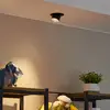 Image de Spot pour plafond Thorid de Lindby, Ø 9 cm, noir, métal, GU10