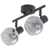 Image de Lindby Spot Arna à intensité variable (Moderne) en Noir Métal e. a. pour Couloir (à 2 lampes, E14) Lampe encastrable plafonnier applique