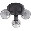 Image de Lindby Spot Hedvig à intensité variable (Moderne) en Noir Métal e. a. pour Couloir (à 3 lampes, E14) Lampe encastrable plafonnier applique
