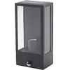Image de Lindby Applique extérieure Ilana à intensité variable en Noir Inox (1 lampe,à E27), pour mur extérieur/façade de maison terrasse und balcon
