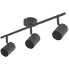 Image de Lindby Spot Jorell à intensité variable (Moderne) en Noir Métal e. a. pour Bureau (à 3 lampes, GU10) Lampe encastrable plafonnier applique