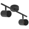 Image de Lindby Spot Jorell à intensité variable (Moderne) en Noir Métal e. a. pour Bureau (à 2 lampes, GU10) Lampe encastrable plafonnier applique