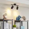Image de Lindby spot pour plafond Jorell, noir, 31 cm, à 2 lampes, GU10