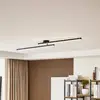Image de Lindby Plafonnier LED Aurendor, 135 cm, noir, métal