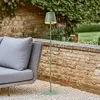 Image de Lindby lampe sur pied LED solaire Hilario, vert, fer, batterie rechargeable