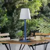 Image de Lindby luminaire LED rechargeable Azalea bleu Alu CCT réglable en hauteur