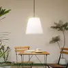 Image de Lindby Alaida suspension d’extérieur, cône, blanc