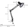 Image de Lindby lampe à pince LED Undra, noir, métal, ajustable